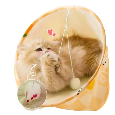 FurryFusion Juguete y cueva para gatos tipo bolsa