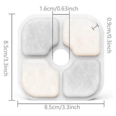 Filtres Pour Fontaines à eau Pour Chats - 12 Paquets Pour Catit PIXI