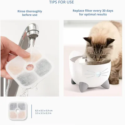 Filtres Pour Fontaines à eau Pour Chats - 12 Paquets Pour Catit PIXI