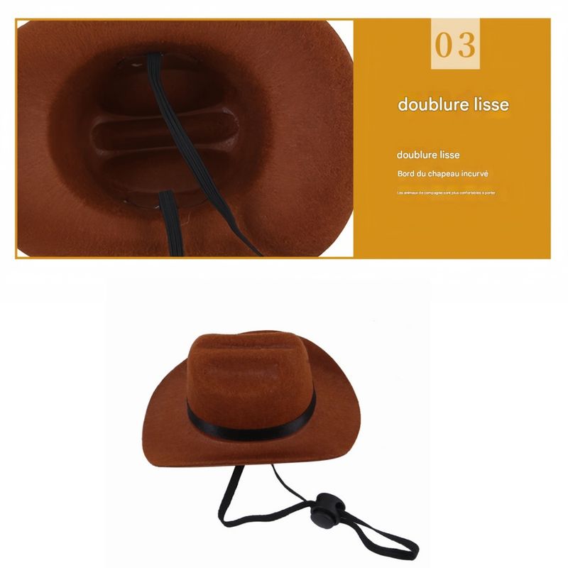 FurryFusion Chapeau de cowboy western pour chien