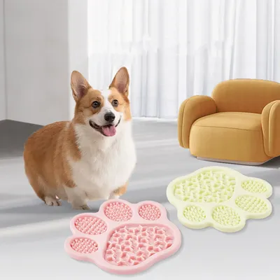 FurryFusion Bol anti-glouton en silicone pour chien et chat