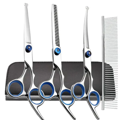 FurryFusion Ciseaux de toilettage professionnels pour chiens