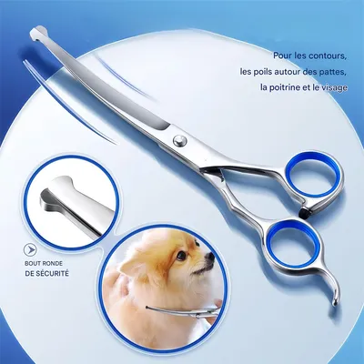 FurryFusion Ciseaux de toilettage professionnels pour chiens