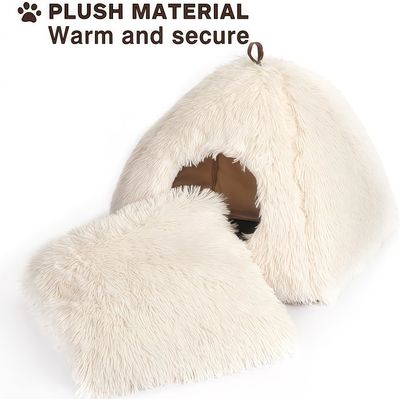 Lit pour chat avec coussin et oreiller doux