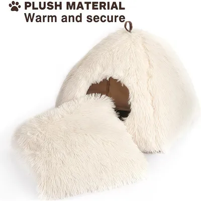 Lit pour chat avec coussin et oreiller doux