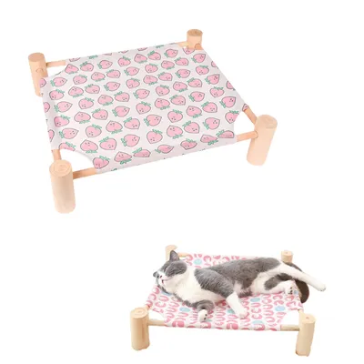 FurryFusion Lit pour chat en bois