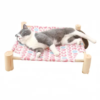 FurryFusion Lit pour chat en bois