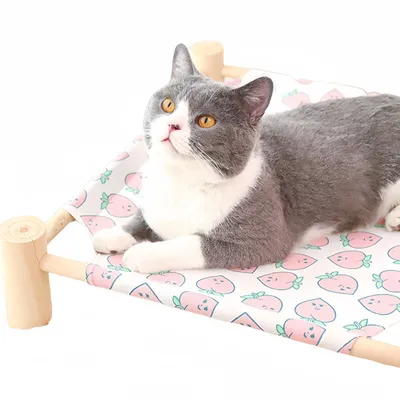 FurryFusion Lit pour chat en bois