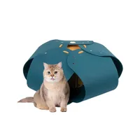 FurryFusion - Nid de Chat Semi - Fermé en Tulle70x70x28cm