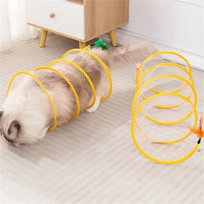 FurryFusion Tunnel à chat dépliable