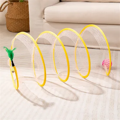 FurryFusion Tunnel à chat dépliable