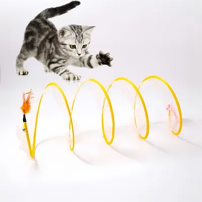 FurryFusion Tunnel à chat dépliable