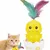 FurryFusion Jouet en forme de plume de chat en forme de poussin coloré FurryFusion Jouet en forme de plume de chat en forme de poussin coloré