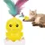 FurryFusion Jouet en forme de plume de chat en forme de poussin coloré