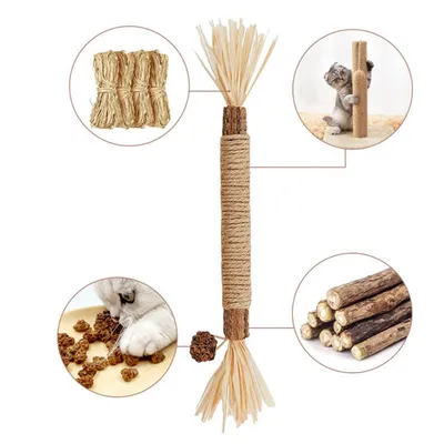 FurryFusion Palitos para gatos, pasta de dientes y juguete