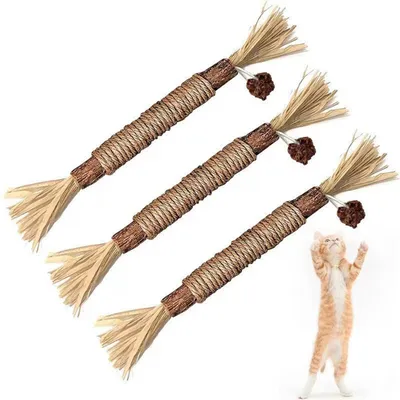 FurryFusion Palitos para gatos, pasta de dientes y juguete