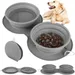 FurryFusion Gamelle rétractable en silicone pour chien et chat
