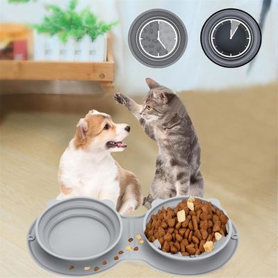 FurryFusion Comedero retráctil de silicona para perros y gatos