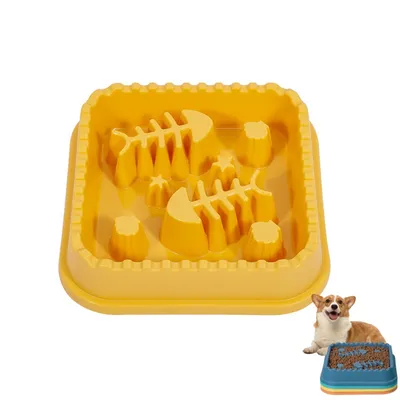 FurryFusion Bol de nourriture lente pour chien et chat