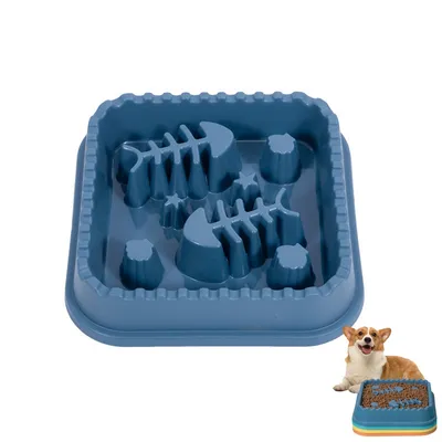 FurryFusion Bol de nourriture lente pour chien et chat