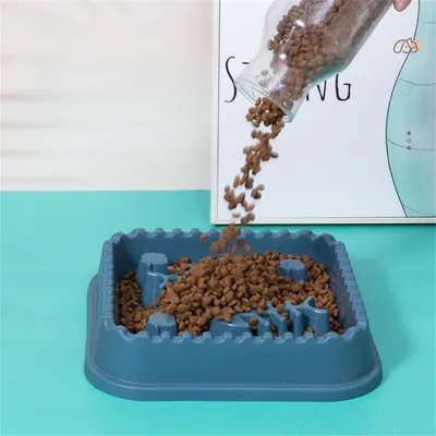 FurryFusion Bol de nourriture lente pour chien et chat