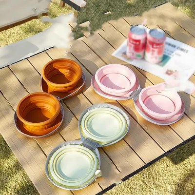 FurryFusion Gamelle pour chien pliable et conjointe pour les sorties