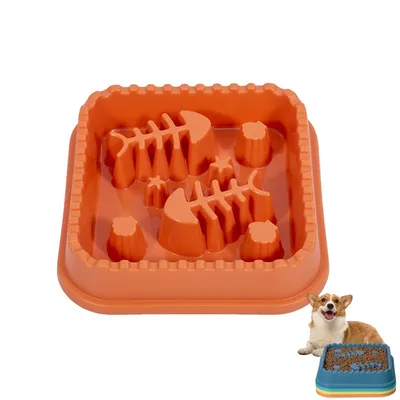 FurryFusion Bol de nourriture lente pour chien et chat