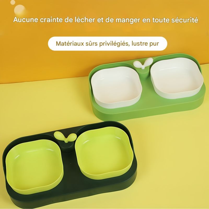 FurryFusion Ensemble de bols d'alimentation pour chien et chat