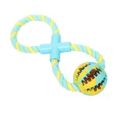 FurryFusion Jouet pour chien en corde de coton et caoutchouc