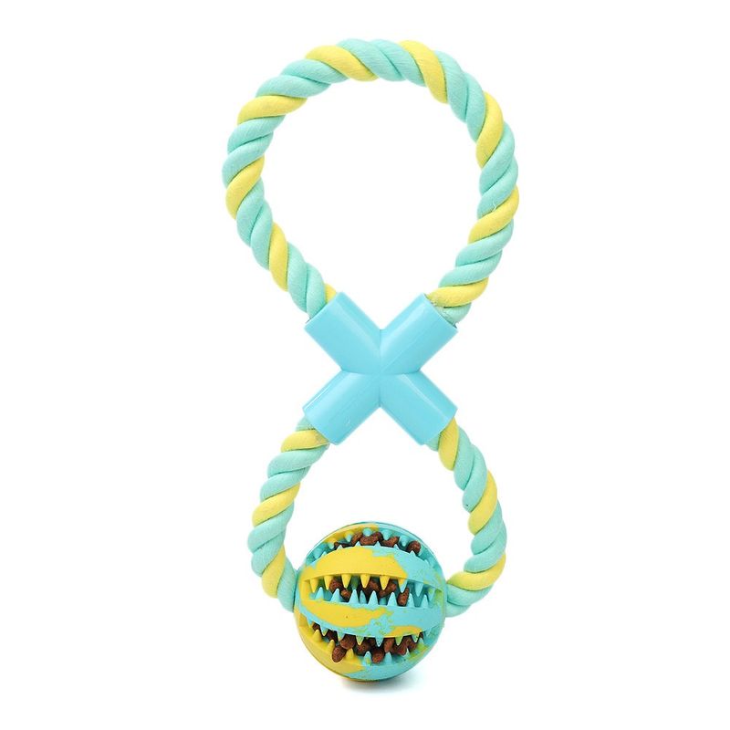 FurryFusion Jouet pour chien en corde de coton et caoutchouc
