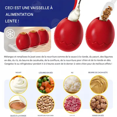 FurryFusion Jouet à alimentation lente pour chien