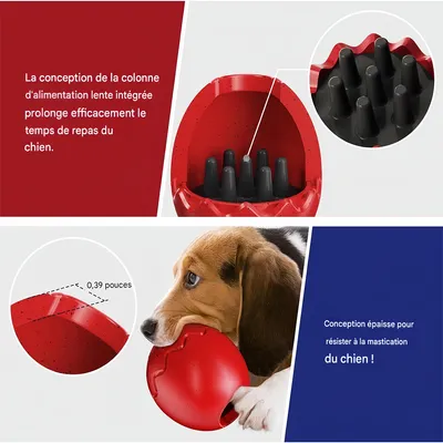 FurryFusion Jouet à alimentation lente pour chien