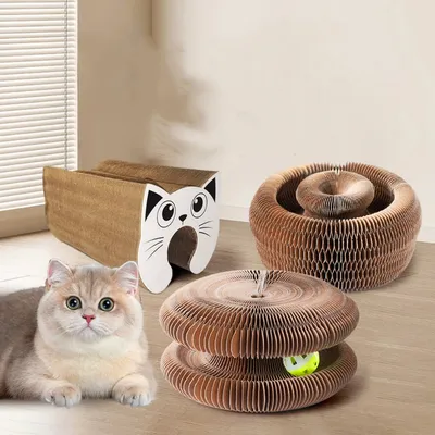 FurryFusion Panneau griffure pour chat, en carton ondulé