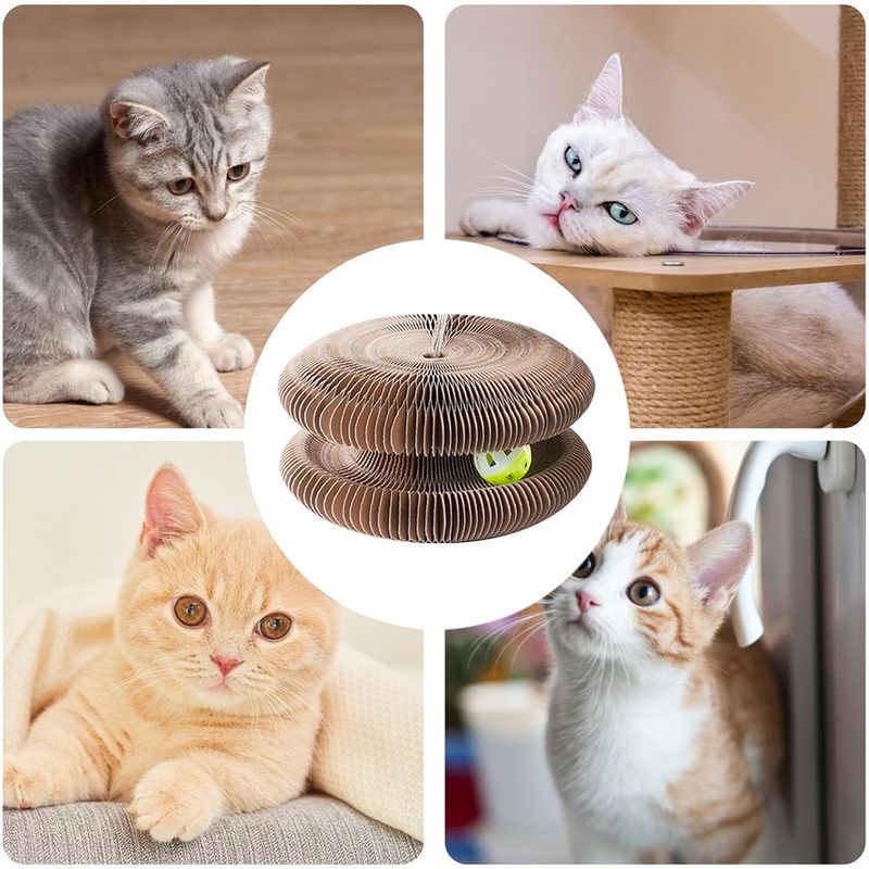 FurryFusion Griffoir magique pour chat avec clochette