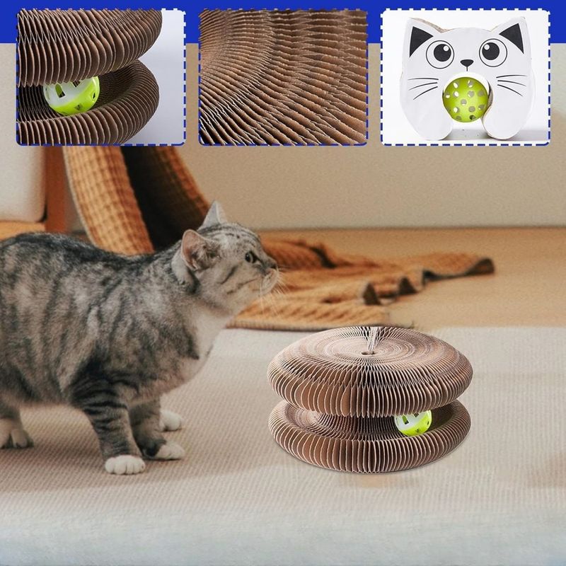 FurryFusion Griffoir magique pour chat avec clochette