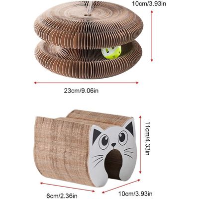 FurryFusion Rascador mágico para gatos con campana