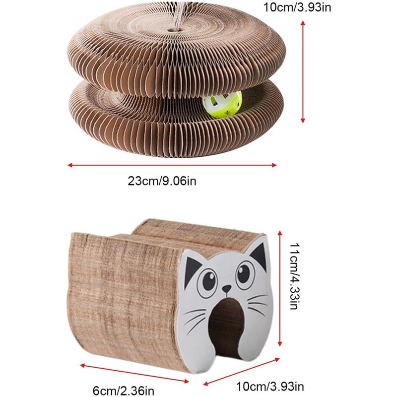 FurryFusion Griffoir magique pour chat avec clochette