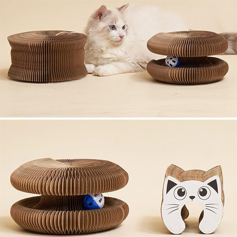 FurryFusion Griffoir magique pour chat avec clochette
