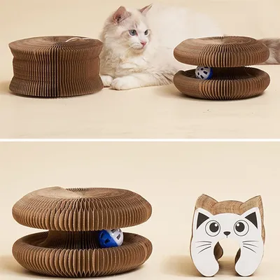 FurryFusion Griffoir magique pour chat avec clochette
