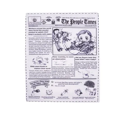 FurryFusion - Jouet de grincement sonore en papier crépitant(18,5cm x 26cm)