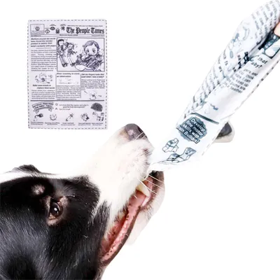 FurryFusion - Jouet de grincement sonore en papier crépitant(18,5cm x 26cm)