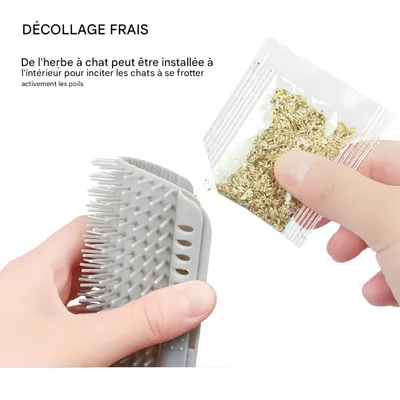 FurryFusion Accessoire de gratte-poing et de massage pour chats et chiens