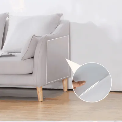 FurryFusion Lámina protectora antiarañazos para muebles, PVC transparente