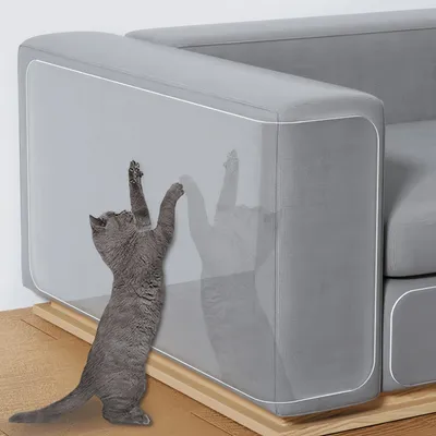 FurryFusion Pellicule anti-griffes pour meubles, transparente en PVC