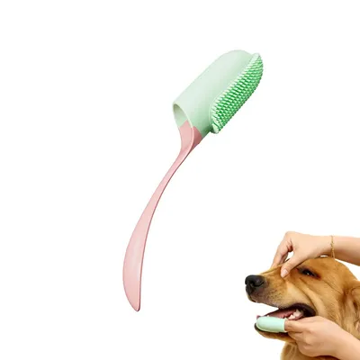FurryFusion Juego de 4 cepillos de dientes para perros y gatos