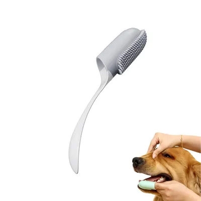 FurryFusion Lot de 4 brosses à dents pour chien et chat