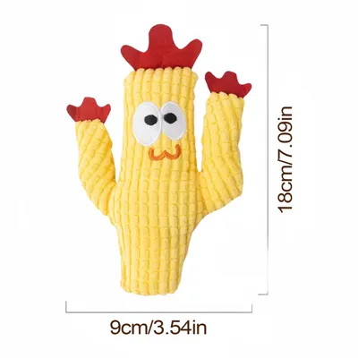 FurryFusion Jouet de peluche cactus pour chat