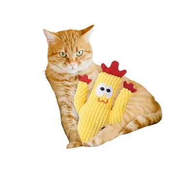 FurryFusion Jouet de peluche cactus pour chat