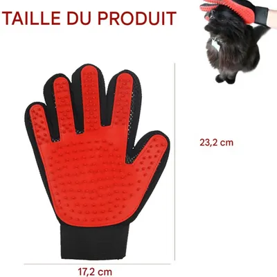 FurryFusion Gants de toilette pour chien et chat