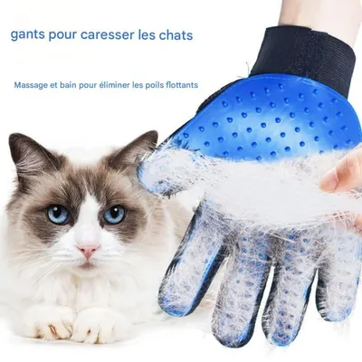 FurryFusion Gants de toilette pour chien et chat